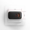 AXAGON ACU-PQ45 Ładowarka sieciowa 2-port  QC3.0,4.0/AFC/FCP/PPS/Apple  + PD type-C, 45W, Czarna
